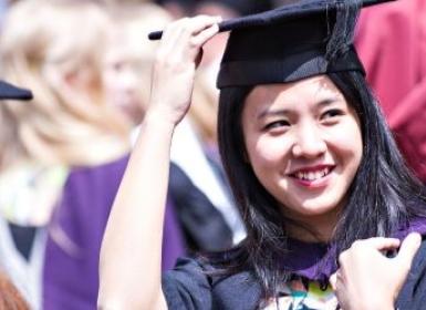 Loughborough students on graduation day